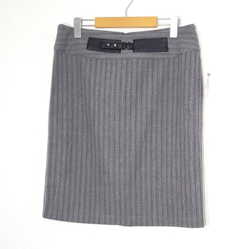 San Francisco NEW Gray Pinstripe Straight Pencil Business Skirt Size 9 NWT